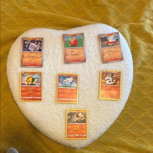 Pokemon Trading Card Set with Red Accents